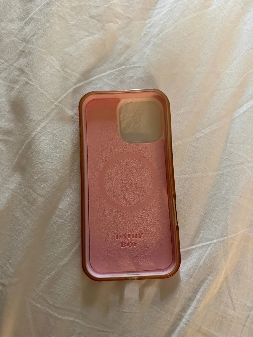 Dairy Boy Pink Marble Phone Case – Sleek Pink Protective Cover